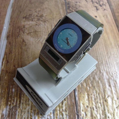 Casio Filmuhr Pera Dual Time Illuminator Ultra Thin Digital Vintage - Bild 3 von 10