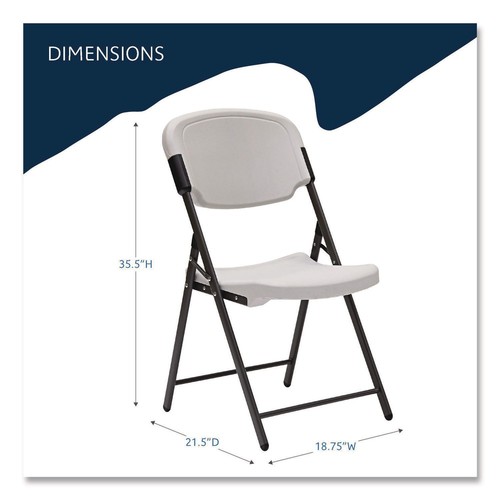 Iceberg 64003 Rough n Ready 15.25" Seat Height Commercial Folding Chair New - Bild 5 von 10