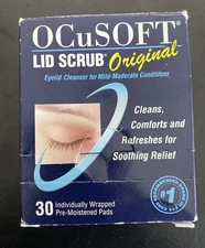 OCuSOFT Lid Scrub Original 30 Pre-Moistened Pads for Irritated Eyelids