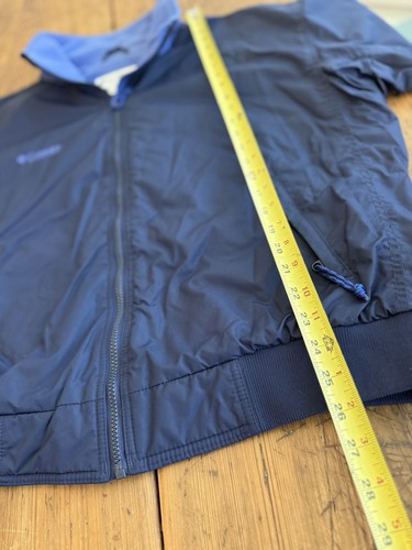 Vintage 80s-90s Columbia Fleece Lined Jacket Blue Women’s Sz XL Made In Taiwan - Picture 7 of 12