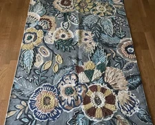 Christian Lacroix MAISON Floral Embroidered Accent Scatter Rug 3’ x 5’ NEW