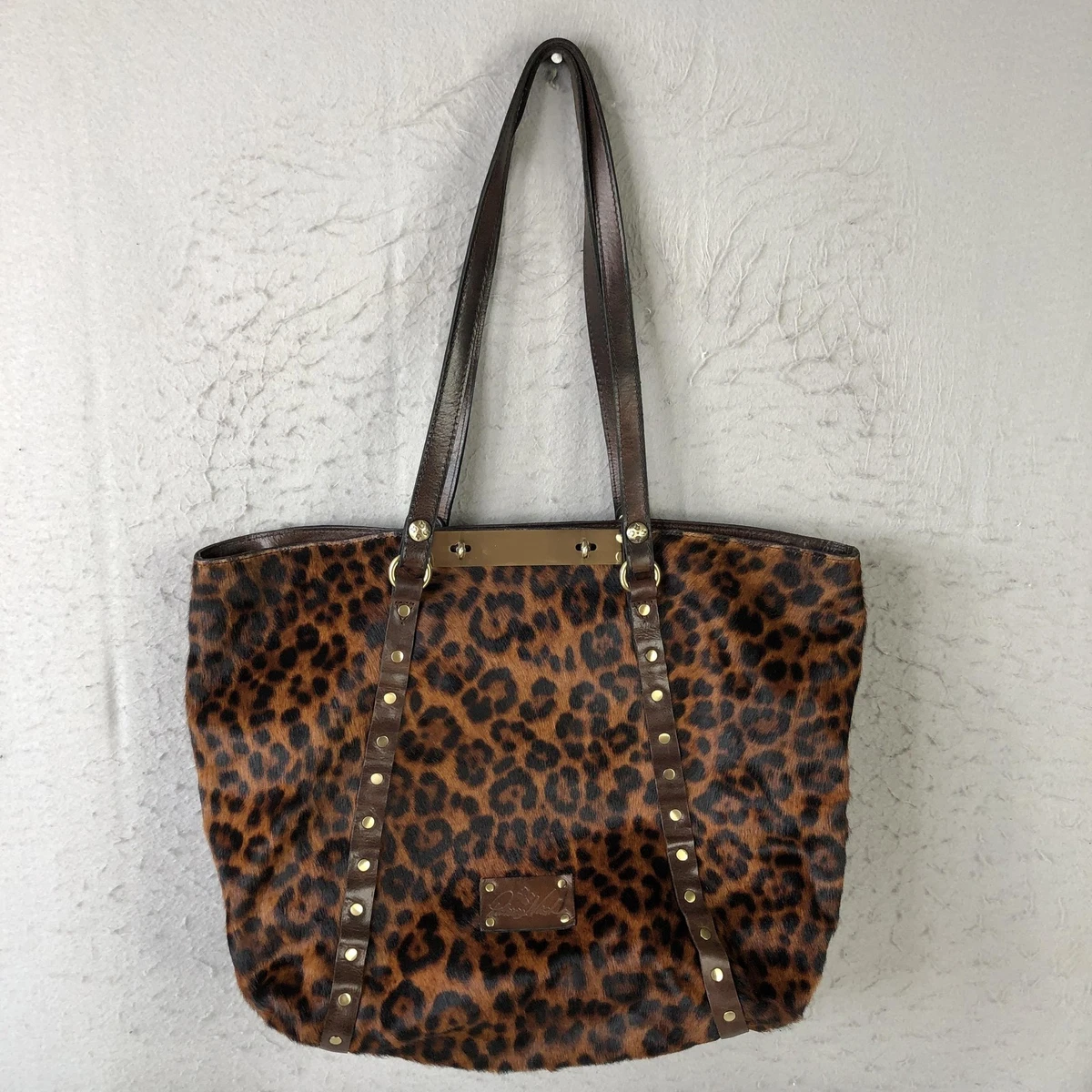 Patricia Nash Leather Aberdeen Leopard Haircalf Backpack Patricia Nash Animal Print Leather Exterior Bags & Handbags  main image 3