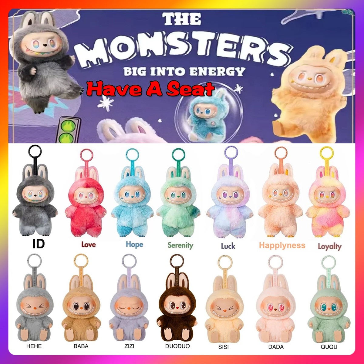 THE MONSTERS Big into Energy HOPE ラブブ LAFUFU 2.0 The Monsters Have a Seat / 3.0 The Monsters Big