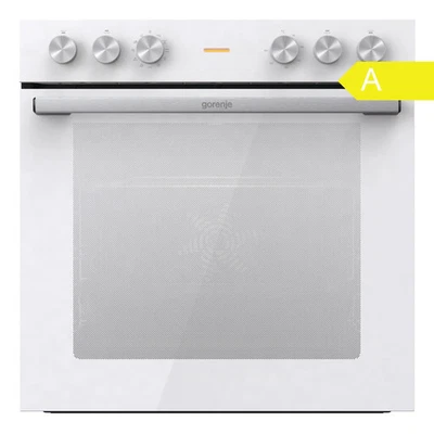 Gorenje Einbauherd-Set BC6715E02WK+ECD643BX 77L Umluft Kochfeld Weiß