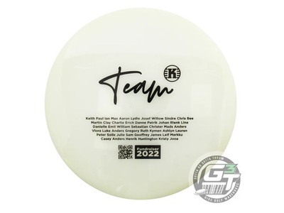 NEW Kastaplast TEAM SERIES K1 Glow Jarn 175g Black Stamp Midrange Golf Disc