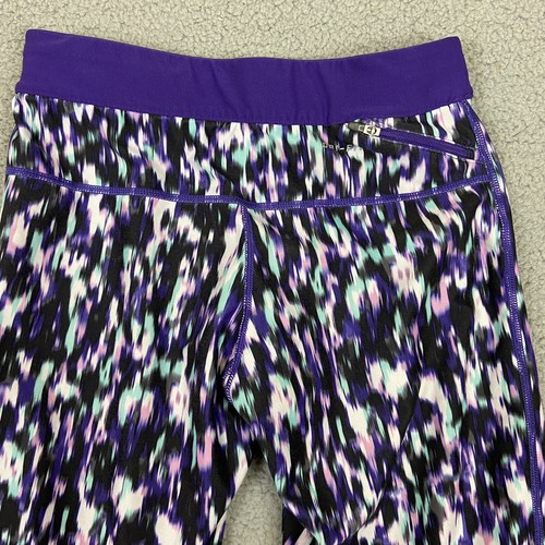 Nike Dri-Fit Leggings Cortos Apretados Geo Estampado Para Mujer’s S 744773 582 Púrpura - Imagen 11 de 13