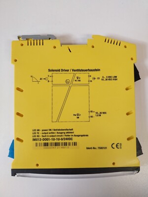 TURCK IMX12-DO01-1U-1U-0/24VDC / IMX12DO011U1U024VDC Solenoid Driver