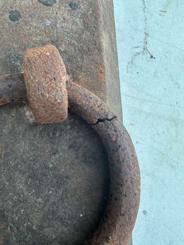 Antique Cast Iron Buggy / Wagon Weight - Horse Tether 49.5 pounds - Picture 7 of 9