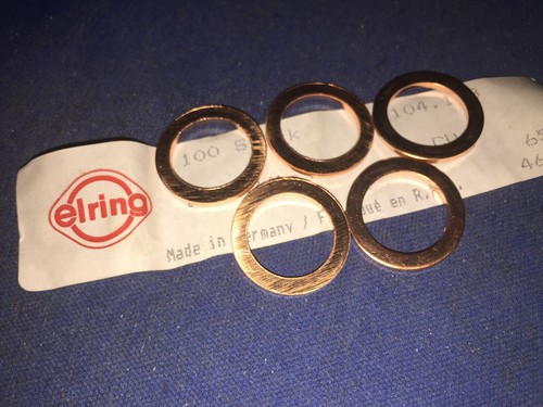 Sprinter 2500 3500 Oil Drain Plug Gasket  2003-2009  5 pc - Picture 1 of 2