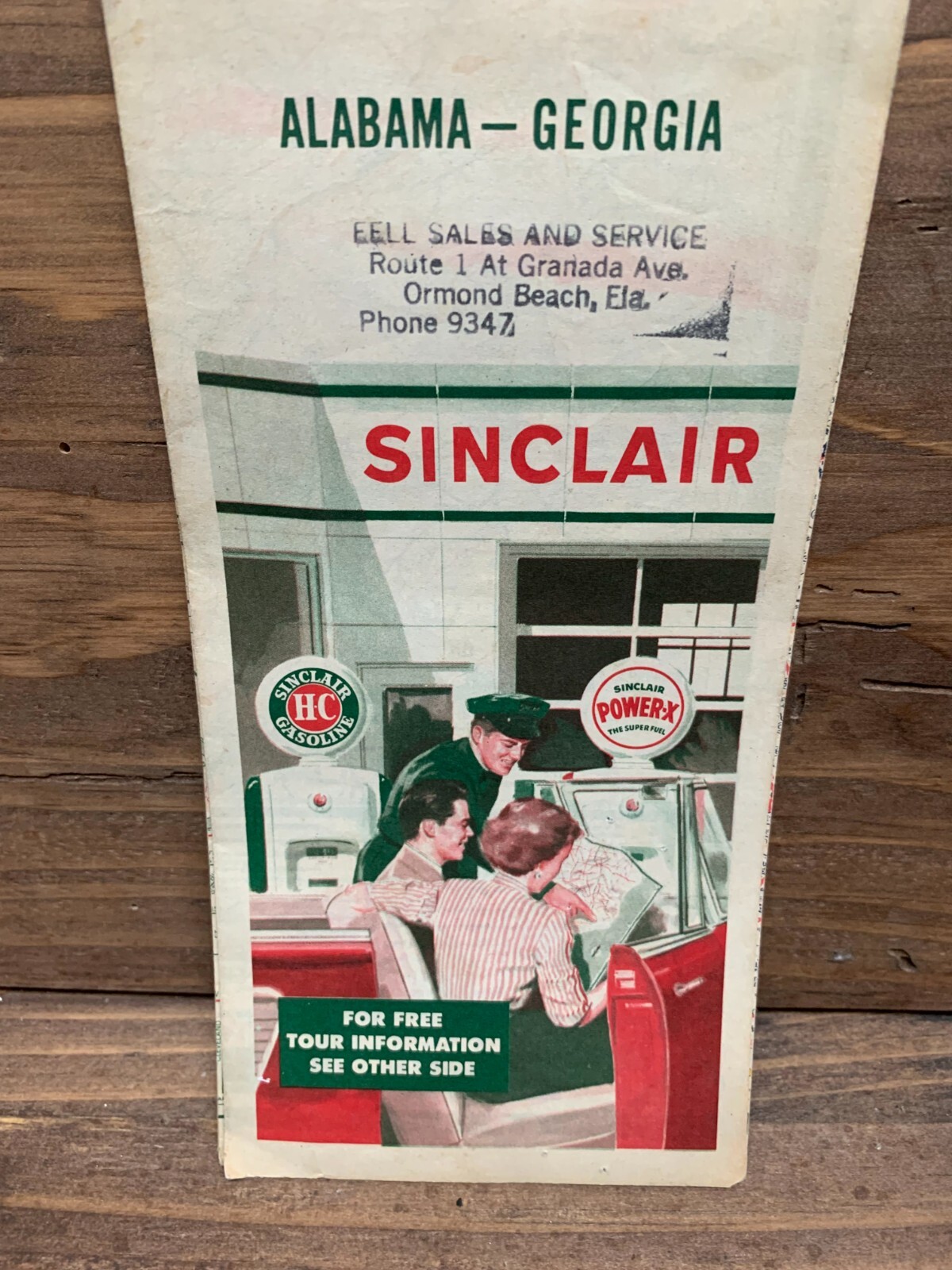 1954 Kansas road map Sinclair oil gas Free tour Information VG eBay