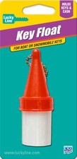 Lucky Line 92101 Key Buoy Float with Ball Chain Red 1 Per Card