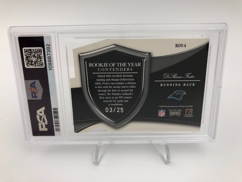 DeSHAUN FOSTER ROOKIE AUTO Card PLAYOFF CONTENDERS ROY RARE/25 grade PSA 9 - Picture 9 of 11