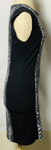 Rachel Roy Black Snake Print Stretch Bodycon Dress Size M - Bild 2 von 3