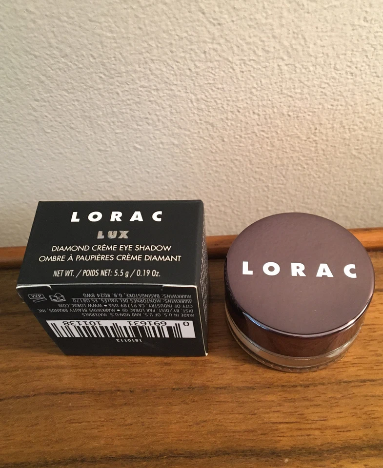 LORAC LUX Diamond Creme Cream Eyeshadow SATIN 0.11oz 3.5g FULL SIZE NIB SEALED - Image 2 of 4