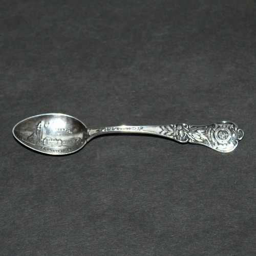 Antique Union Station St Louis Missouri Sterling Silver Spoor souvenir ornate - Picture 4 of 7