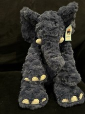 New JellyCat Charmed Edmundo Elephant Blue Plush Stuffed Toy 14" Retired Soft