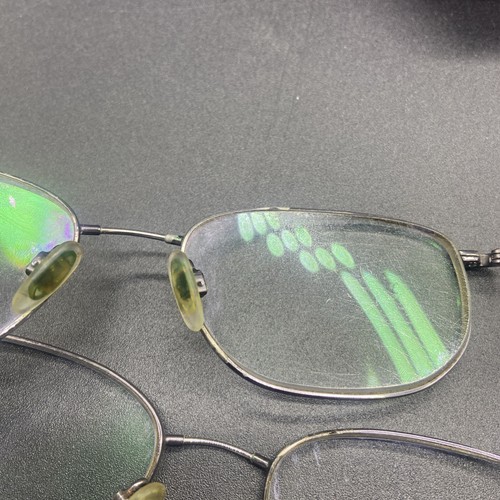 2x Marchon Eyeglasses Frames & Lenses FLEXON 600 GUNMETAL Grey Oval 54-18-145 - Picture 5 of 10