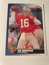 1991 Score Joe Montana Card #1 San Francisco 49ers