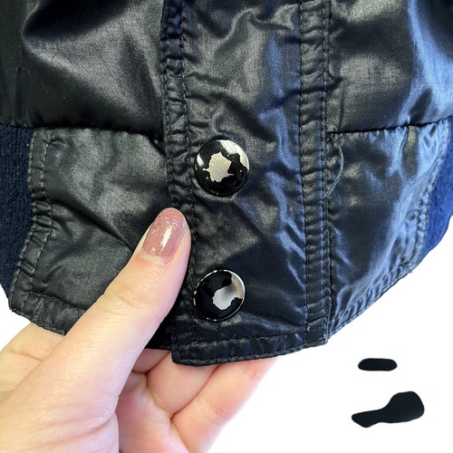 Vtg 90's MVP Shiny Black CAFE RACER Jacket Dearborn WELDING Bomber Windbreaker L - Picture 6 of 15