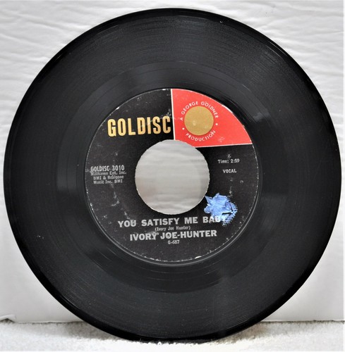 IVORY JOE HUNTER "You Satisfy Me Baby / It's Love, It's Love, It's Love" 45 RPM - Picture 2 of 2