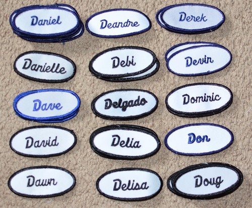 Embroidered Name Tag Patch for Employee Shirt Uniform Jacket Vest Mechanic Shop - Picture 5 of 182
