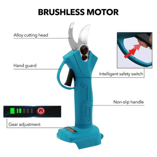 Electric Pruning Shears Cordless Battery Powered Tree Branch Pruner Brushless US - Picture 12 of 18