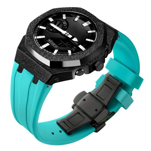 Metal Case Bezel Band DIY Frosted Craft Mod Kit For Casioak G-Shock GA2100/2110 - Picture 20 of 53