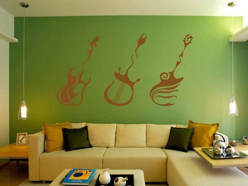 Gitarre Musik Vinyl Wandkunst Aufkleber Aufkleber UK RUI98 - Bild 3 von 7