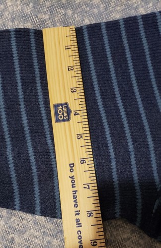 Camicia termica Chaps Ralph Lauren uomo grande blu righe manica lunga scollo a V rilassata - Foto 4 di 11