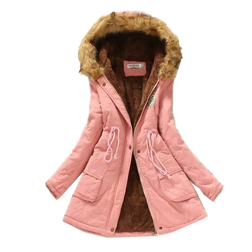 Damen Frauen Jacke dick Fleece Oberbekleidung warm Winter Kapuze Mantel Parka Mantel - Bild 5 von 33