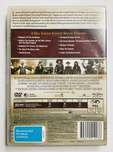 Disney Pirates Of The Caribbean At World’s End DVD Movie Aus PAL Region 4 R4 - Picture 2 of 3