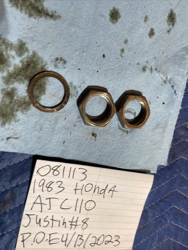 1983 Honda ATC 110 rear axle nut Nuts Hardware 081 - Picture 7 of 9