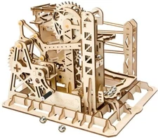 Robotime LG503 ROKR Marble Run Wooden Mechanical Puzzle Assembly Kit NEW SEALED