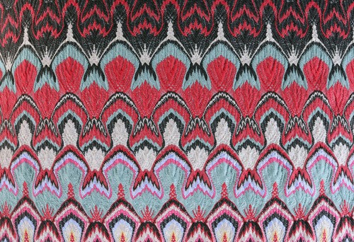MISSONI HOME CUSHION COVER 24x24 in 60x60cm embroidered Matelassè TUCUMCARI 156 - Picture 2 of 9