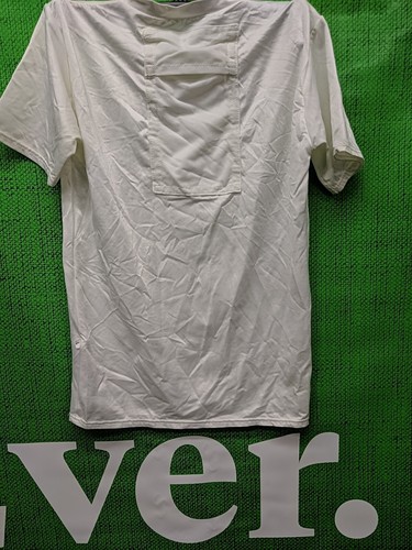 Child's Large Jersey White Short Sleeve Preowned Back Open Pad Pocket **Read** - Picture 5 of 11