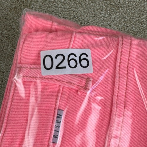 Risen womens Jeans 1X High rise cargo wide pants hot pink Denim Stretch RDP5488X - Picture 20 of 20
