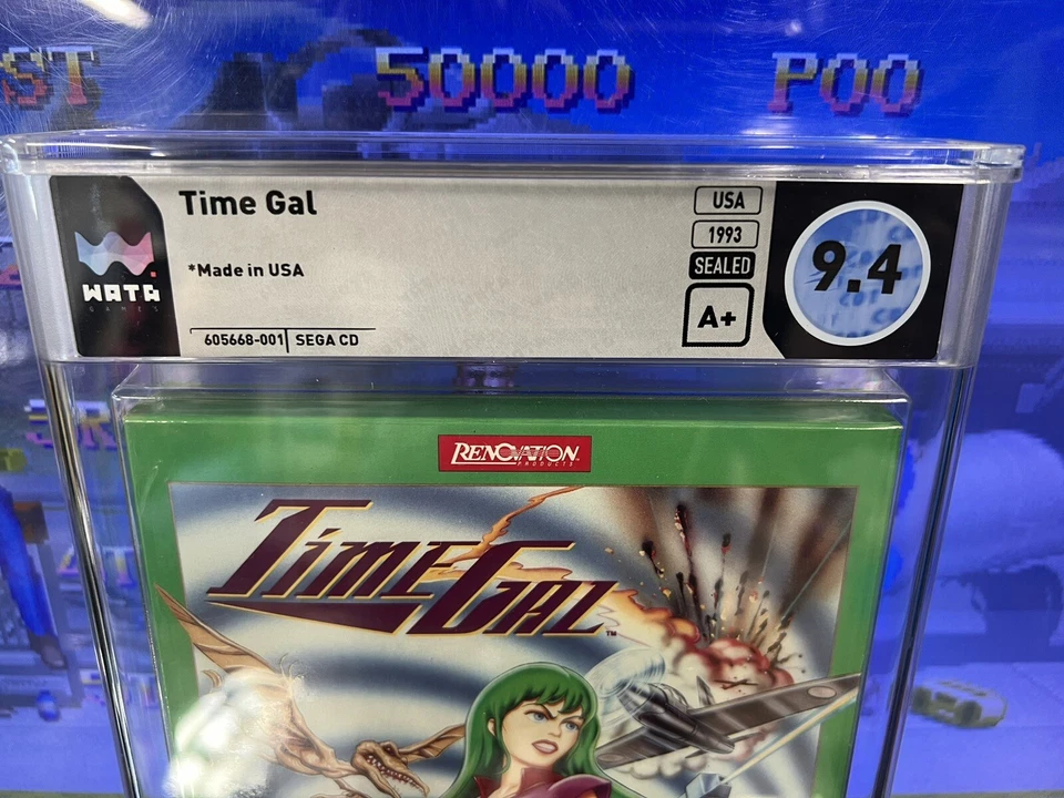 Sega CD Time Gal 1993 graduado WATA 9,4 A+ sellado totalmente nuevo Taito & Toei Company Foto 2 de 4