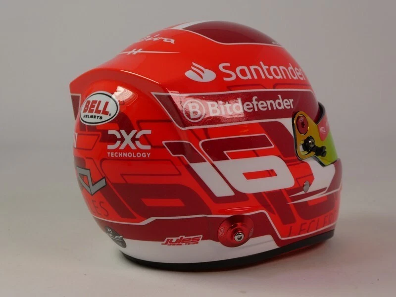 Bell Helmet Charles Leclerc #16 Ferrari F1 2024 1/2 4100304 - Immagine 4 di 4