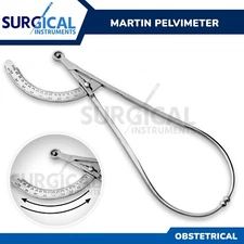 Martin Pelvimeter Breadth Caliper Obstetrical Instruments 20"x0.5"x6" German Gr