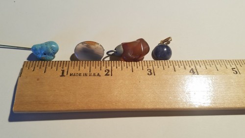 Gemstone Jewelry Lot Pendants Stickpin - Picture 2 of 12