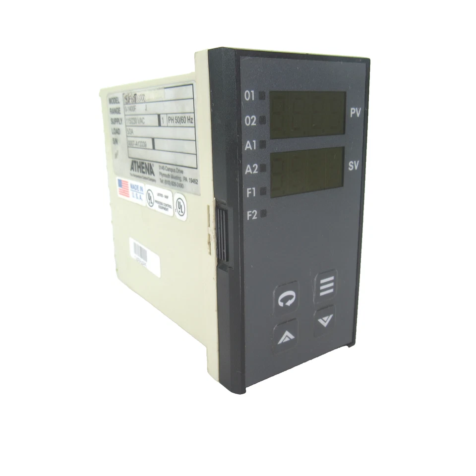 Athena Controls XT18JFB0T000 Temperature Process Controller 0-1400F 115/230V - Image 2 of 4