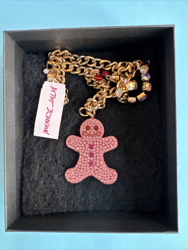 Betsy  Johnson Gingerbread Necklace - Picture 1 of 6