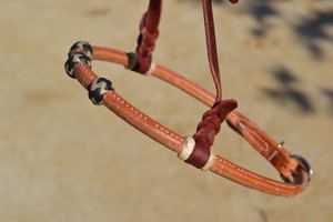 Jose-Ortiz-Rolled-Harness-Leather-Western-Training-Caveson-3-Black-Rawhide-Knots
