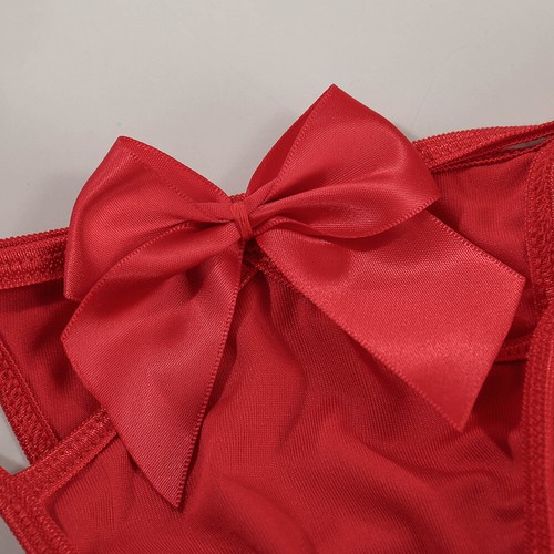 Sexy Bowknot Teddy Babydoll Dessous Set für Damen Tanga Träger BH Set  - Bild 4 von 6