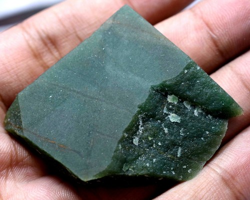 Untreated 114.00 Ct Natural African Jade/Jadeite Fantastic Green AAA+ Slab !!! - Picture 2 of 5