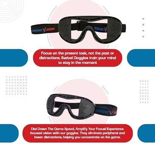 Adjustable Strap Training Goggles for Sports - Lightweight, Comfortable Design - Picture 6 of 7