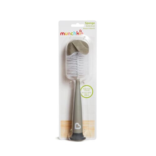 Munchkin® Sponge™ Bottle Brush, Modern Design, 2 Pack, Grey - Picture 6 of 6