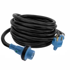 RecPro RV Extension Cord 30 Amp with Locking Plug 15-30-50' Lengths Shore Power