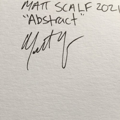 Matt Scalf Abstract ORIGINAL PAINTING Watercolor 9x12 Modern Contemporary Decor - Picture 3 of 6