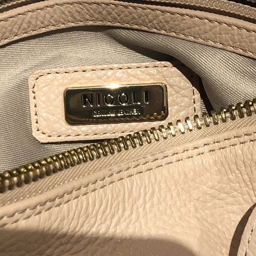 Nicoli Pink Soft Peddled￼ Leather Shoulder Double Strap Top Zipper 15” - Picture 5 of 12